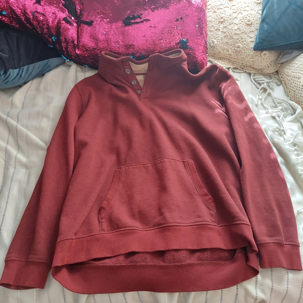 2x Great Northwest collared pullover sweatshirt
